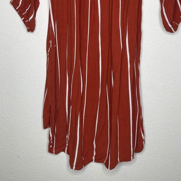 Faithfull Stripe Dress Red White - Picture 5 of 7
